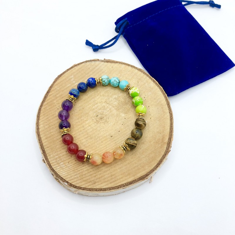 Bracelet pierre naturelle Sept Chakras